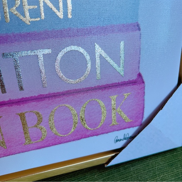 Print Art designer instinct style hand embellished 17.5” x 21.5” book bag LV - Picture 6 of 6